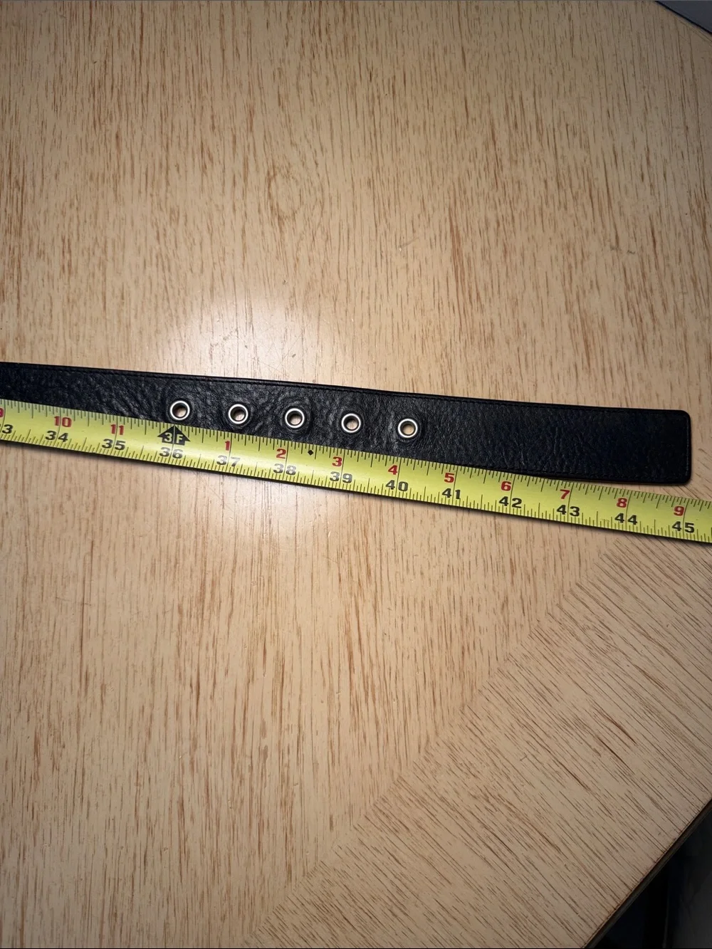 Talbots Ladies Black Leather Belt (1X)